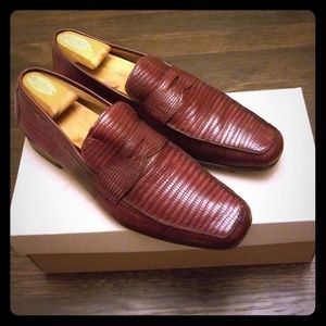 Lizard custom loafers